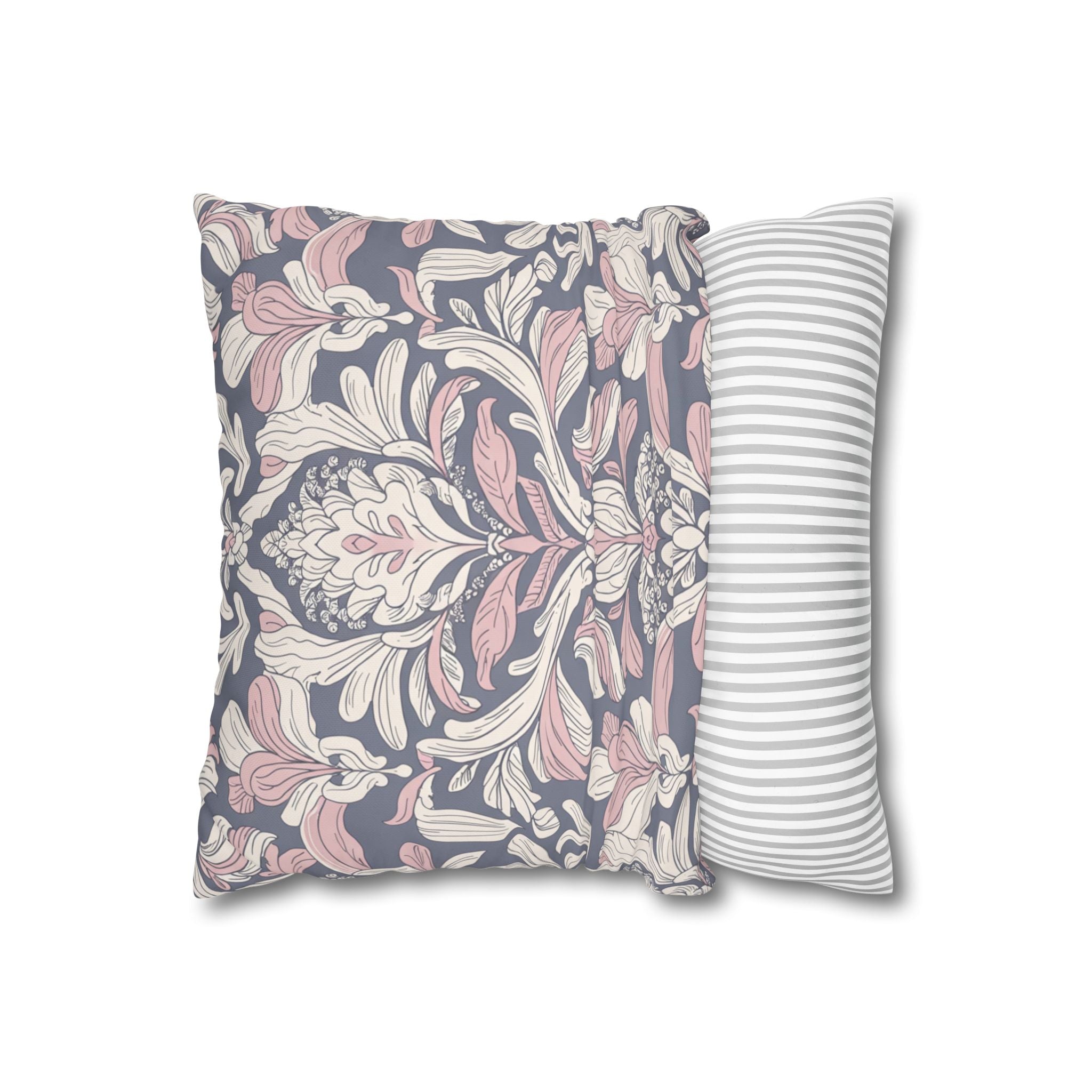 Elegant Floral Square Pillowcase - Cozy Home Décor
