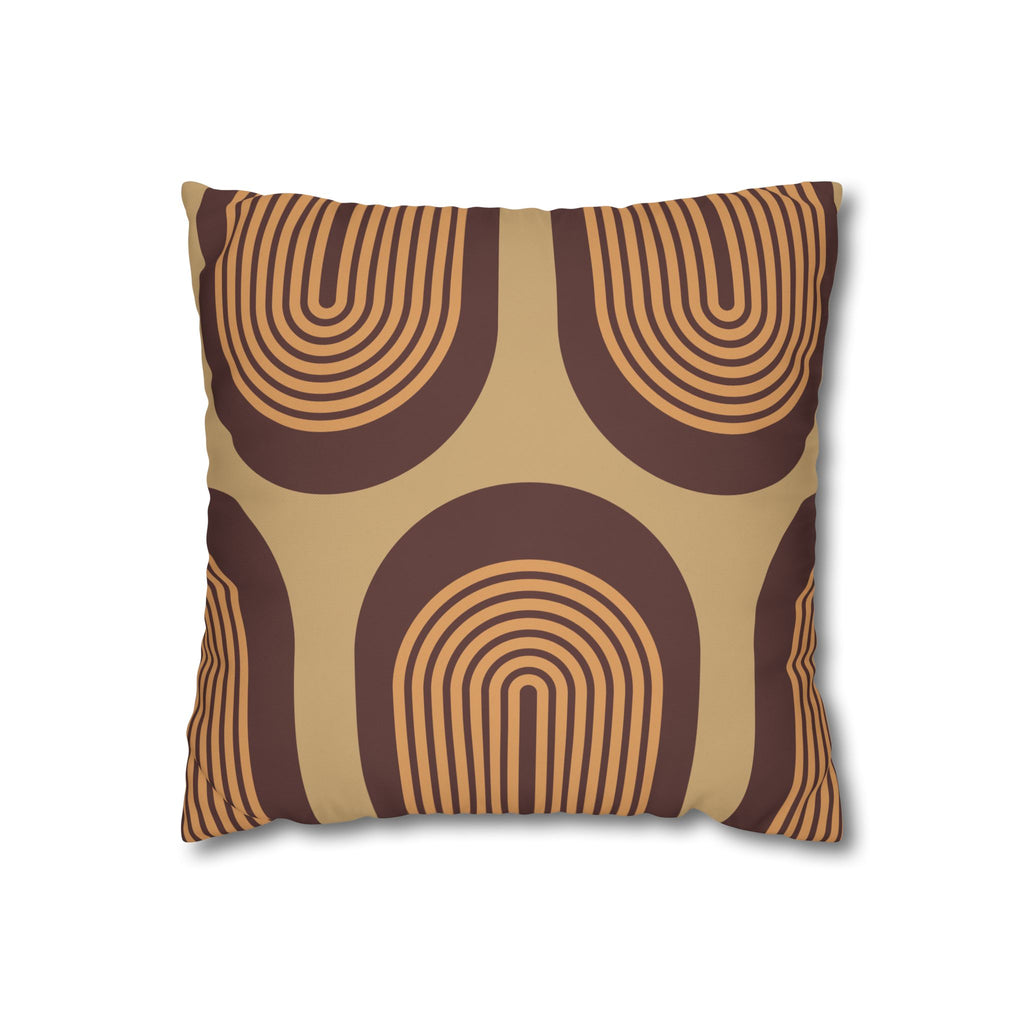 Retro Geometric Pattern Pillowcase