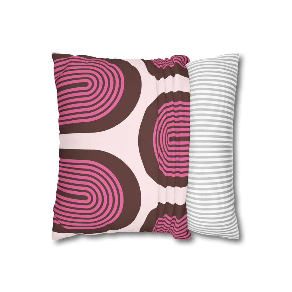 Retro Geometric Pillowcase for Modern Decor