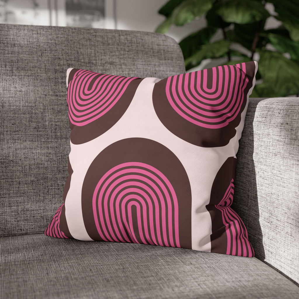 Retro Geometric Pillowcase for Modern Decor