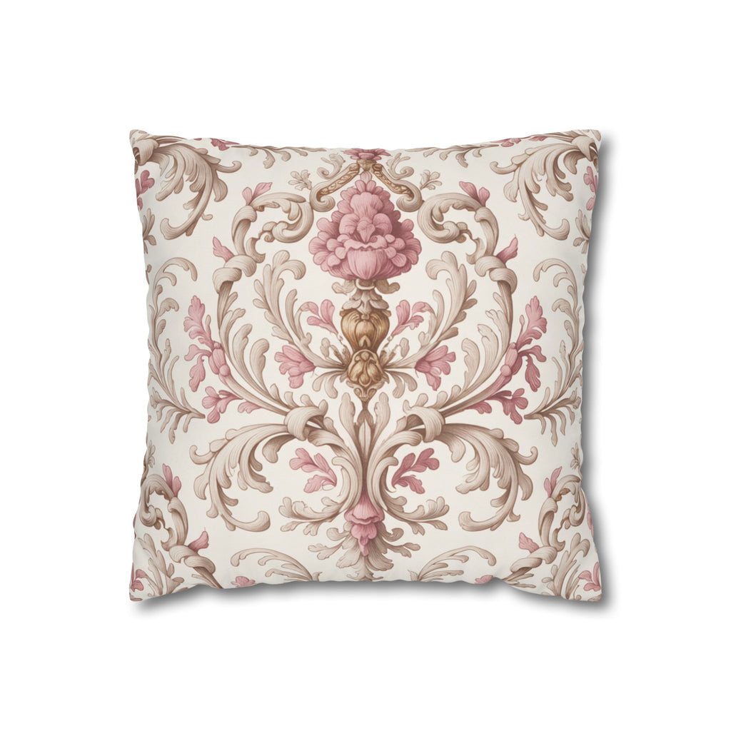 Elegant Floral Poly Canvas Pillowcase - Stylish Home Decor