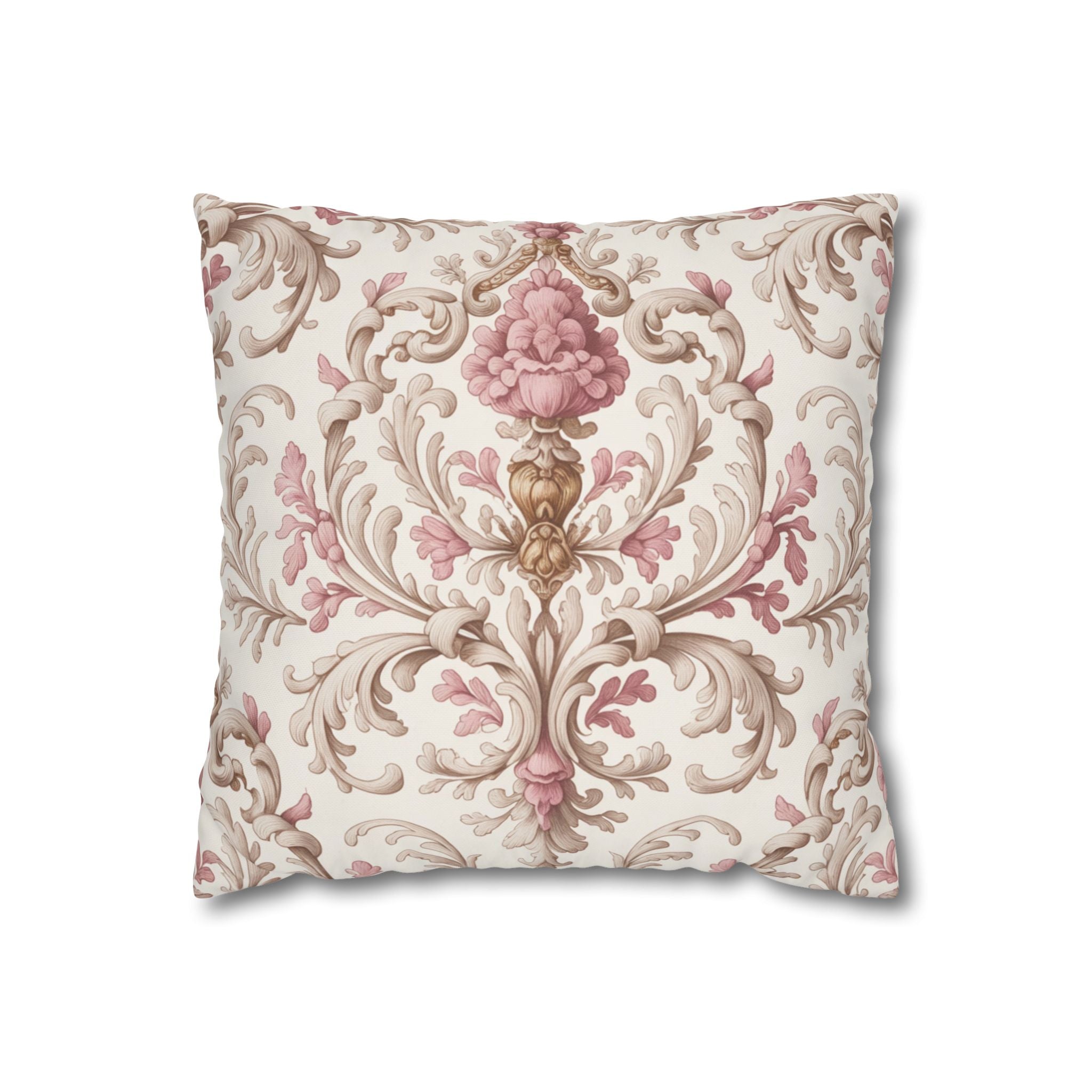Elegant Floral Poly Canvas Pillowcase - Stylish Home Decor