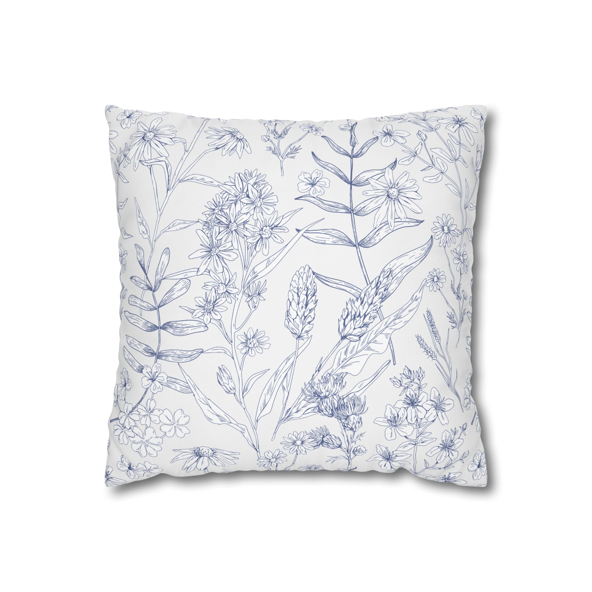 Botanical Floral Square Pillowcase - Cozy Home Decor