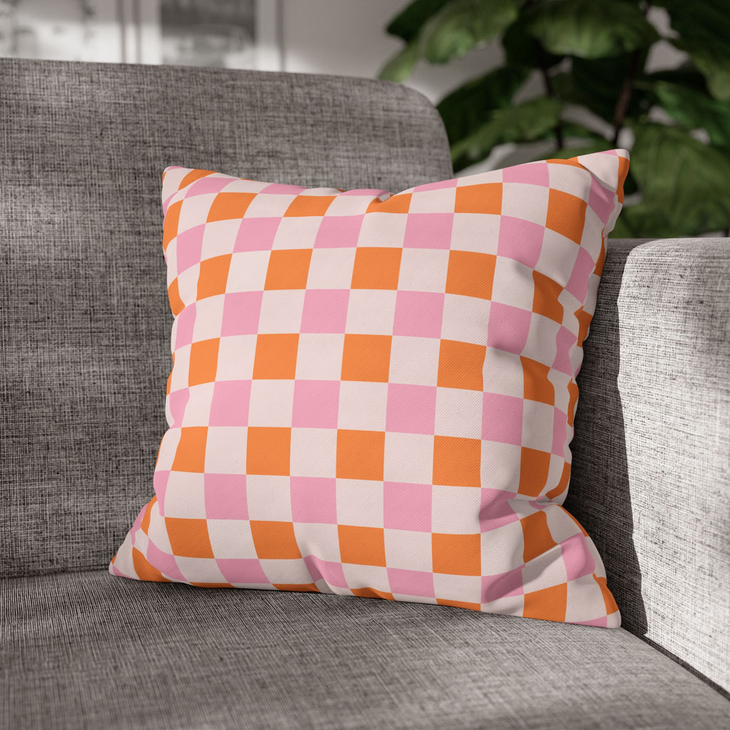 Vibrant Checkerboard Pillowcase for Cozy Decor