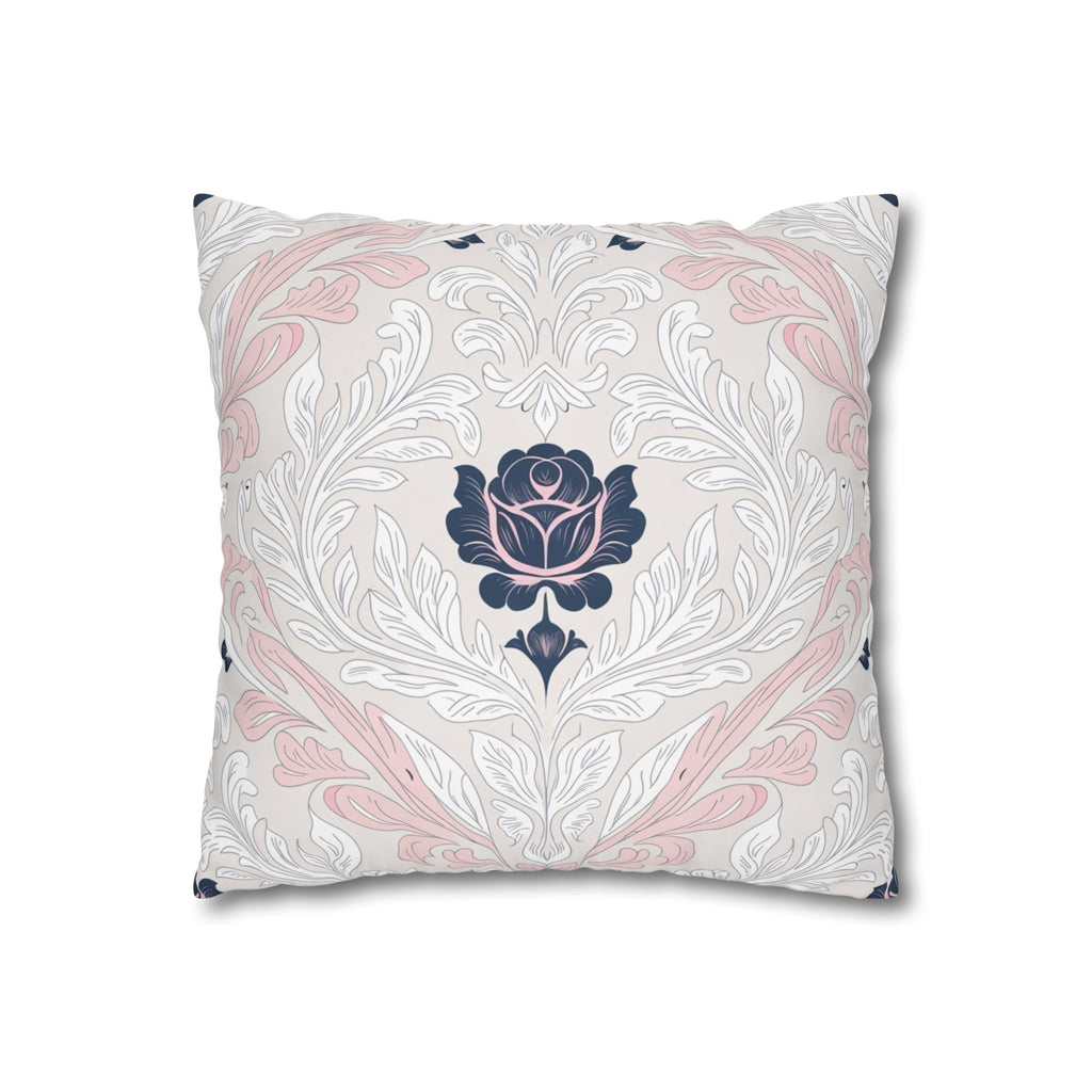 Floral Elegance Poly Canvas Pillowcase