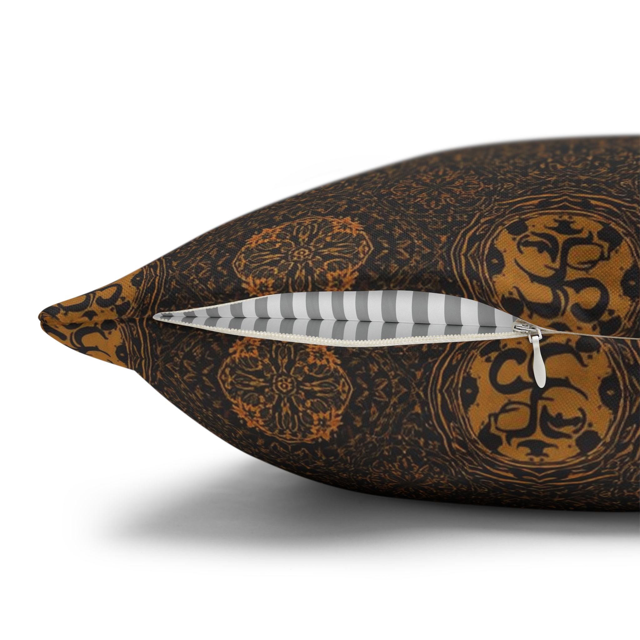 Decorative Square Pillowcase — Vintage Mosaic Medallion Pattern