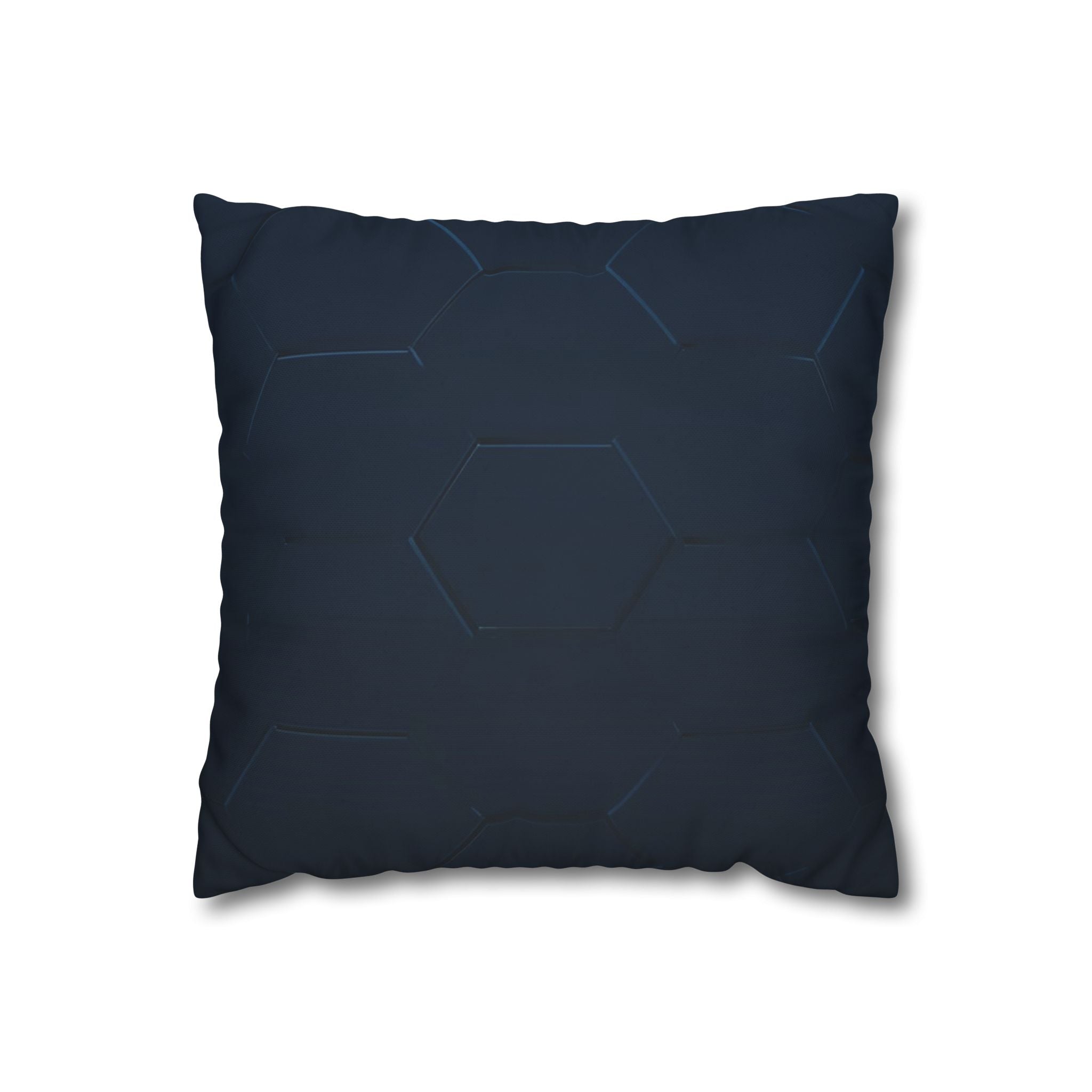 Hexagon Pattern Poly Canvas Pillowcase