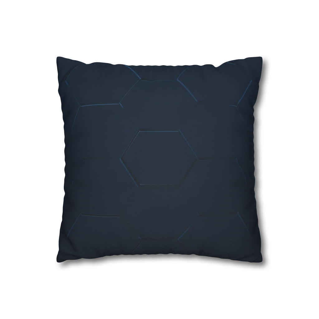 Hexagon Pattern Poly Canvas Pillowcase