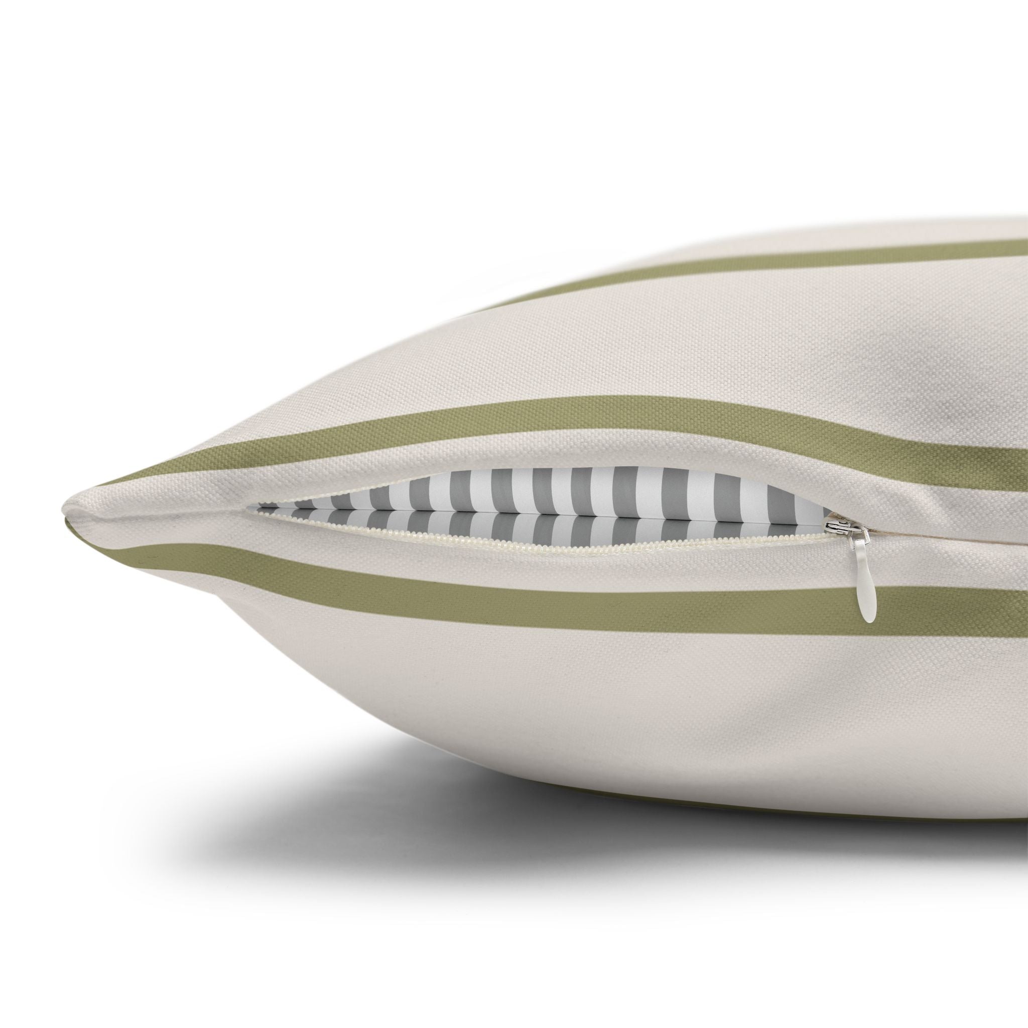 Modern Striped Square Poly Canvas Pillowcase