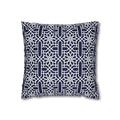 Navy Geometric Square Pillowcase for Modern Decor - Printify Home Decor (Image 1)