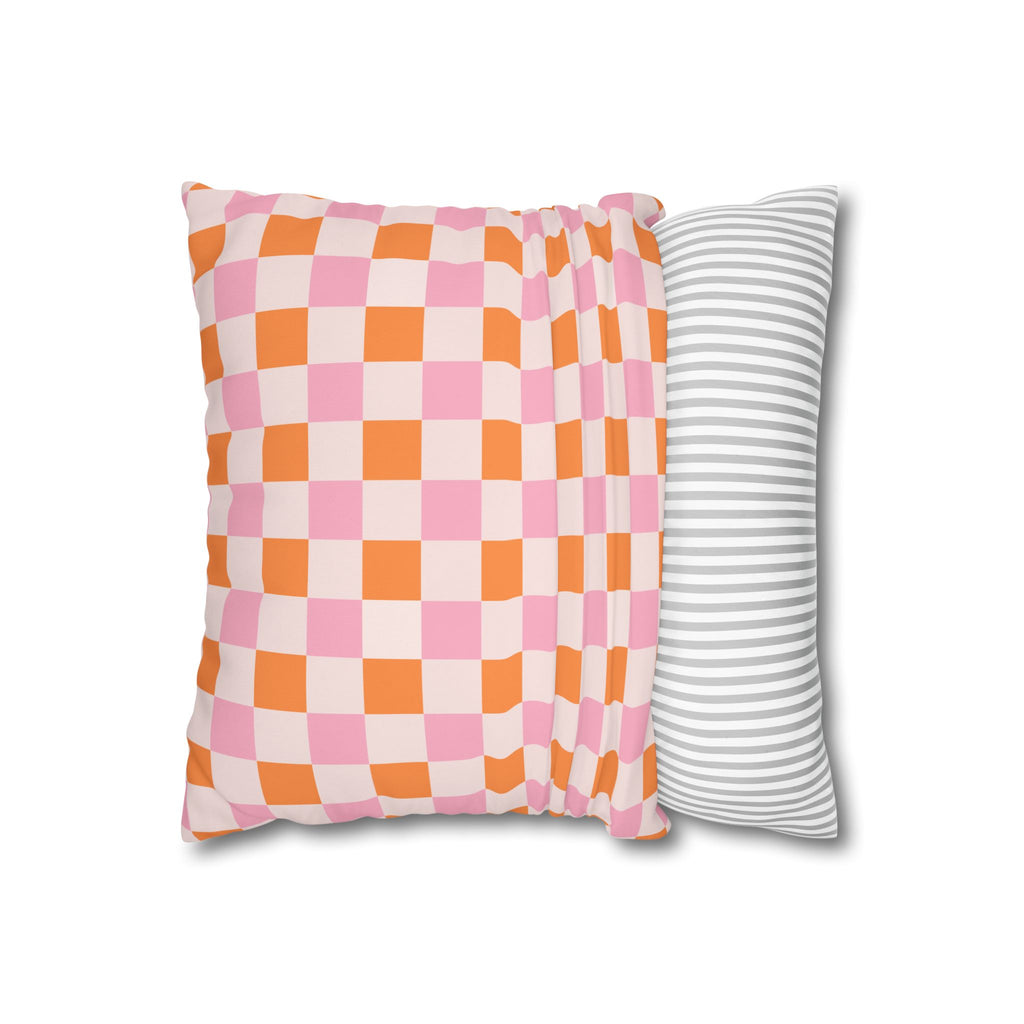 Vibrant Checkerboard Pillowcase for Cozy Decor