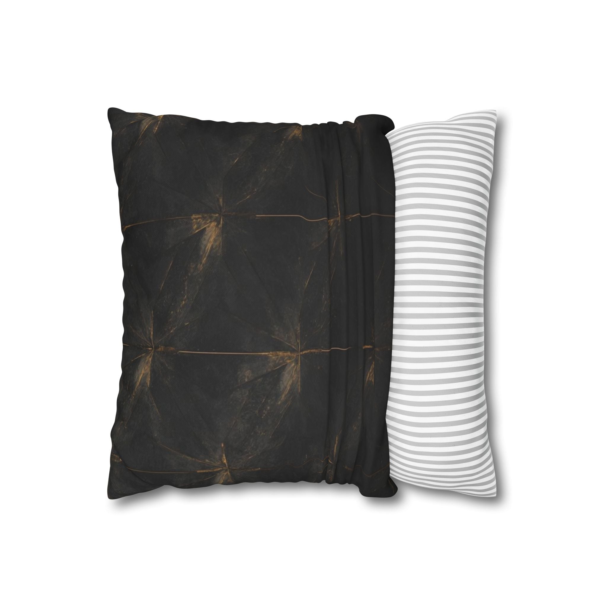 Chic Square Poly Canvas Pillowcase - Modern Abstract Design for Cozy Decor