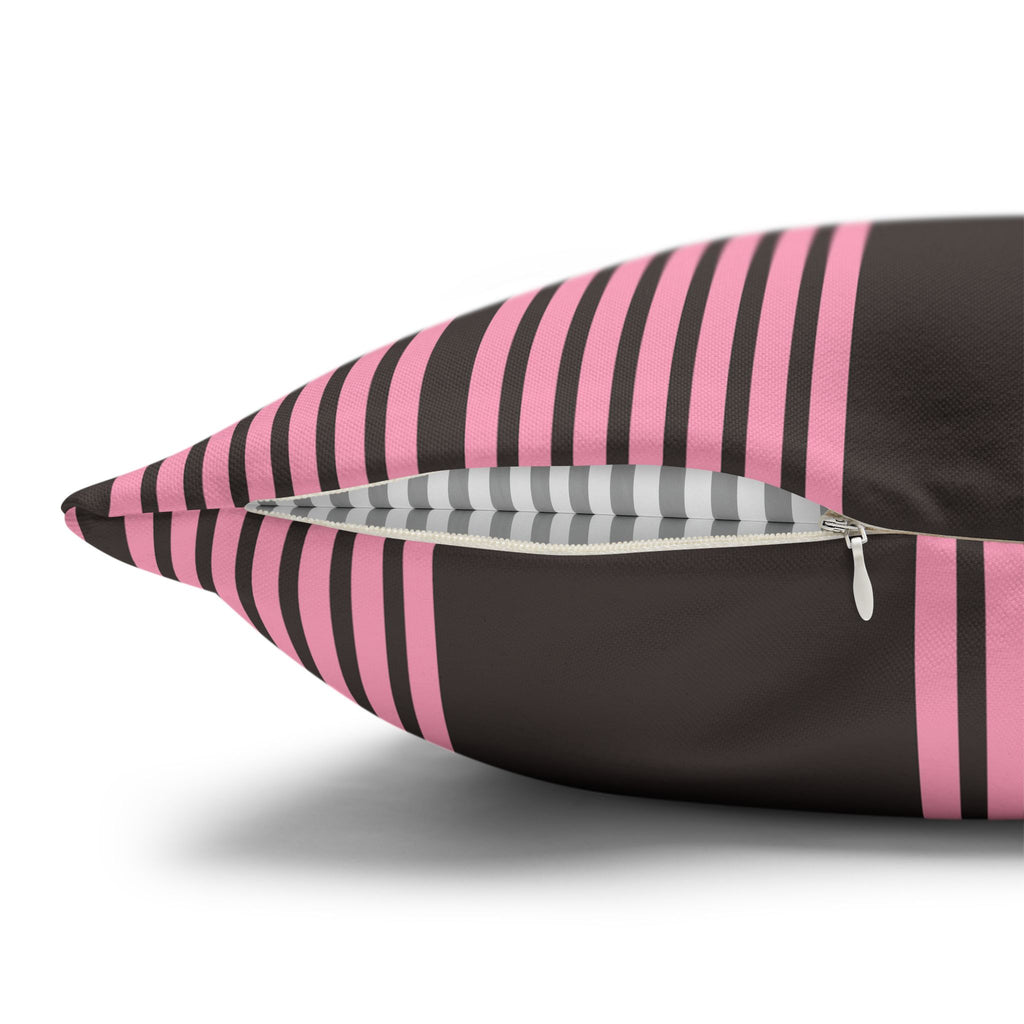 Modern Retro Pink Line Pillowcase
