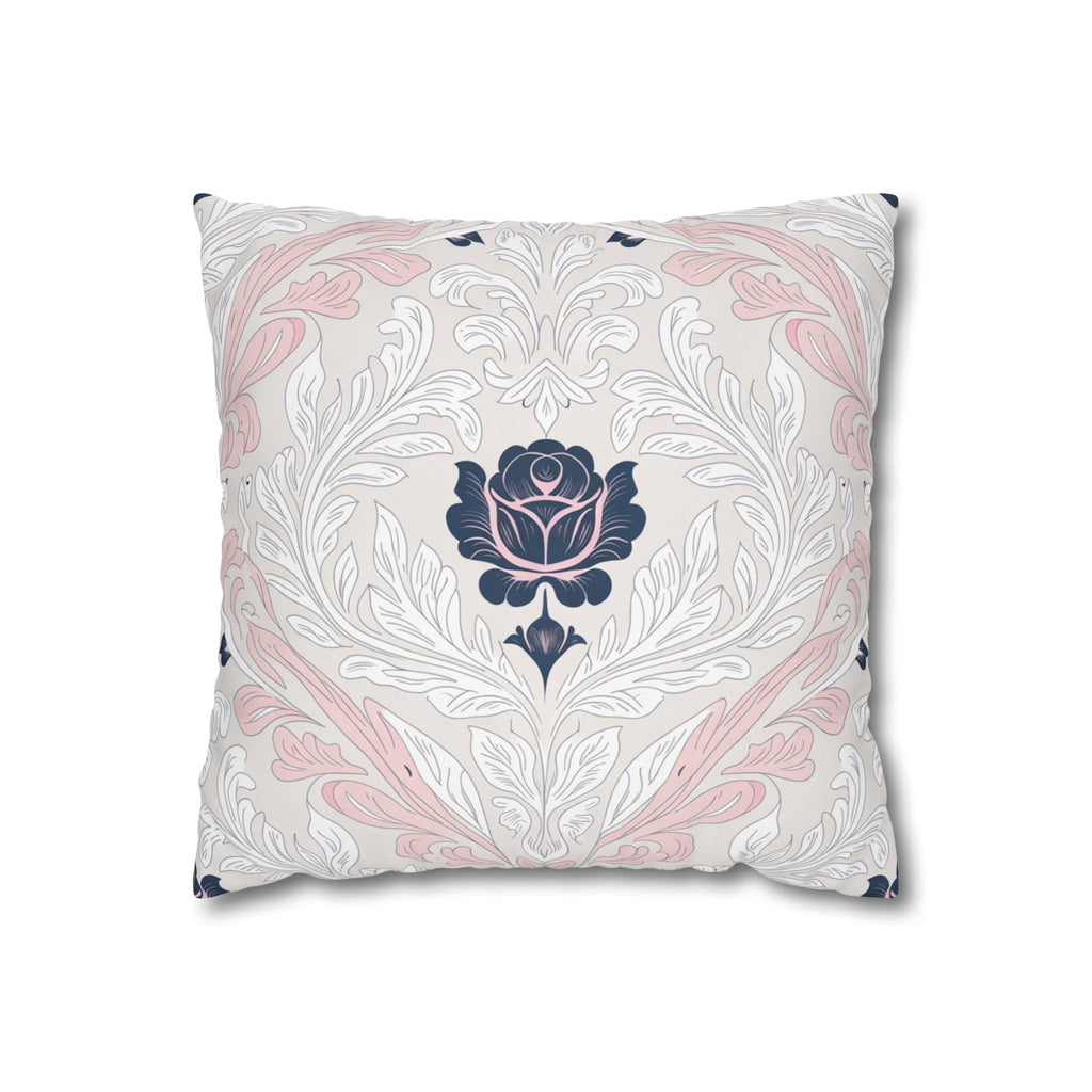 Floral Elegance Poly Canvas Pillowcase