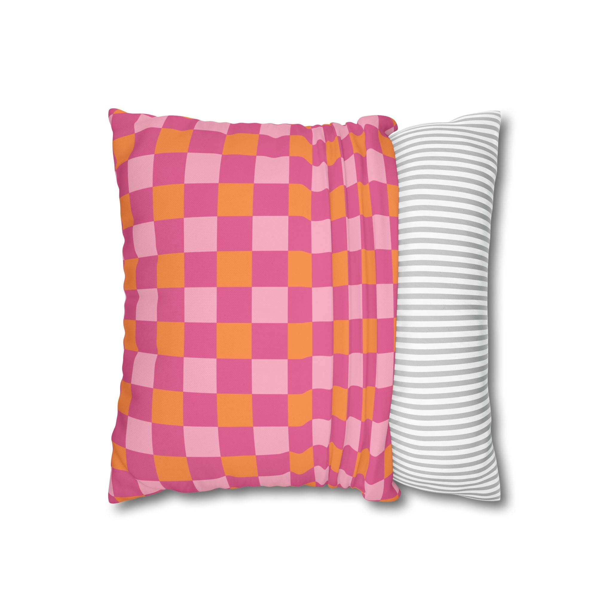 Colorful Checkered Pillowcase for Cozy Home Decor