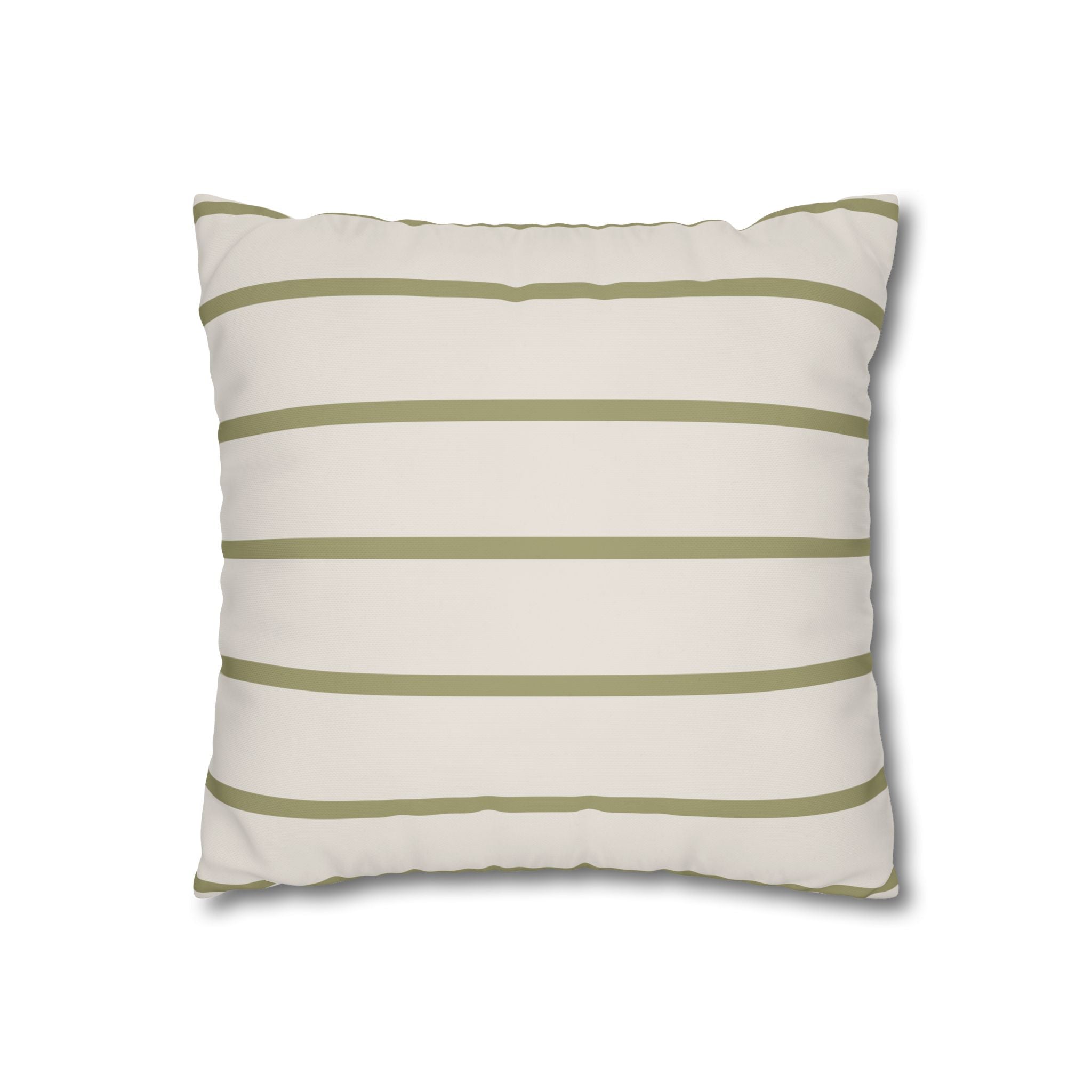 Modern Striped Square Poly Canvas Pillowcase