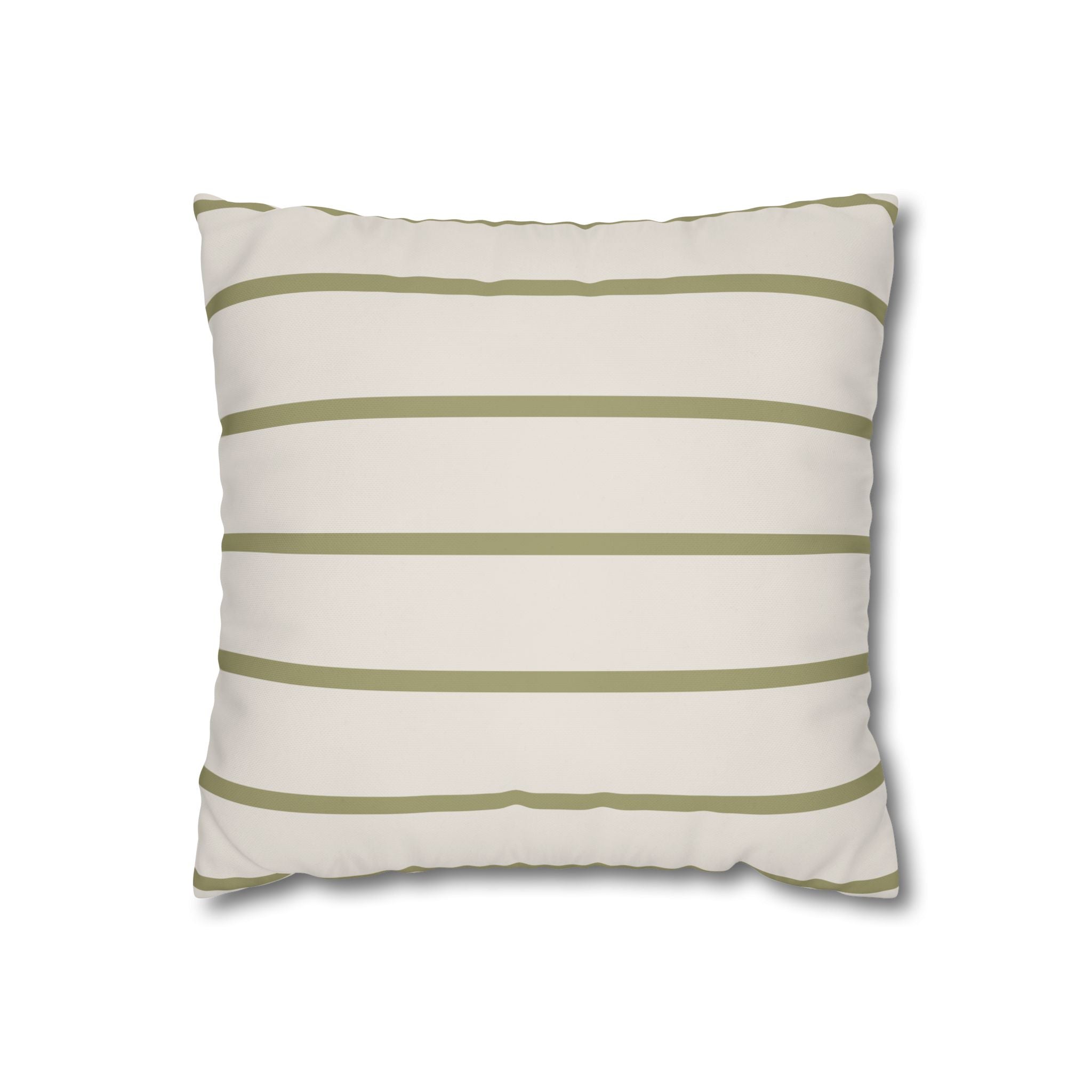 Modern Striped Square Poly Canvas Pillowcase