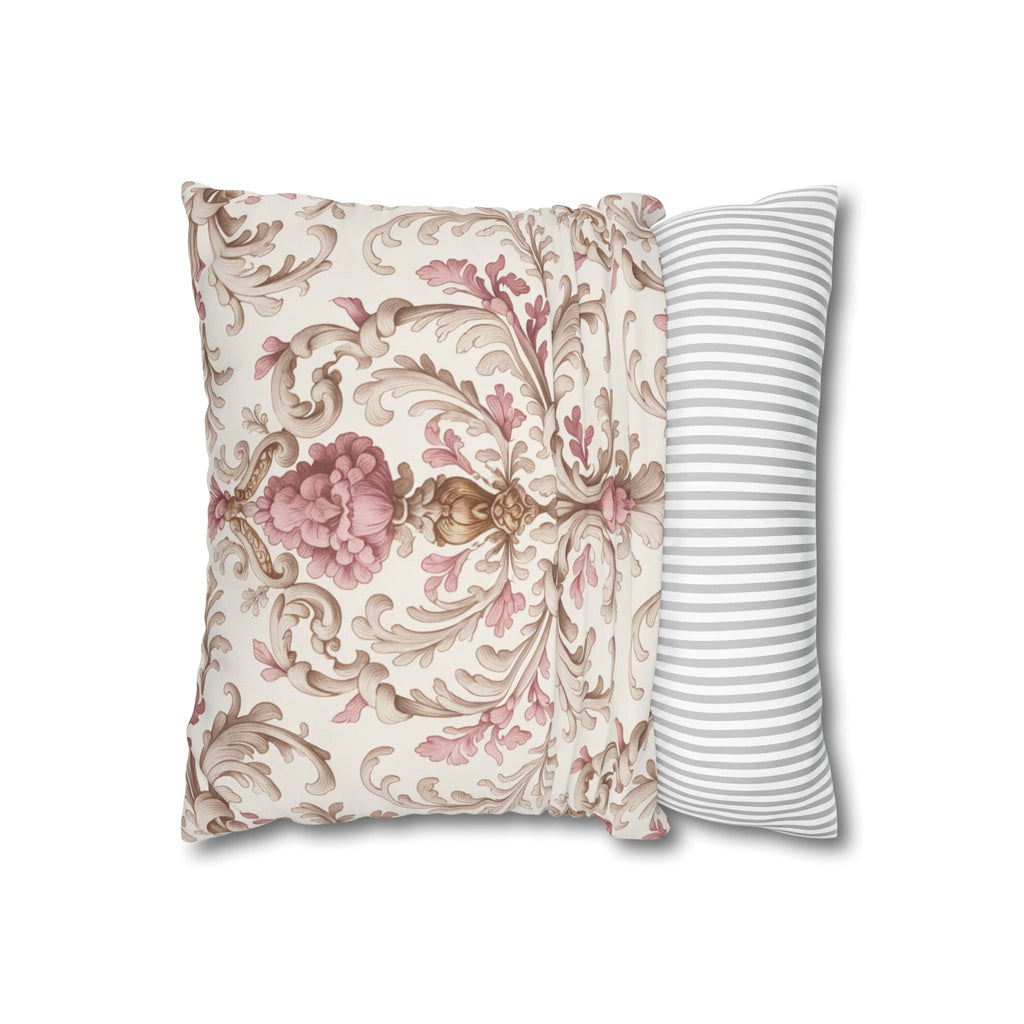 Elegant Floral Poly Canvas Pillowcase - Stylish Home Decor