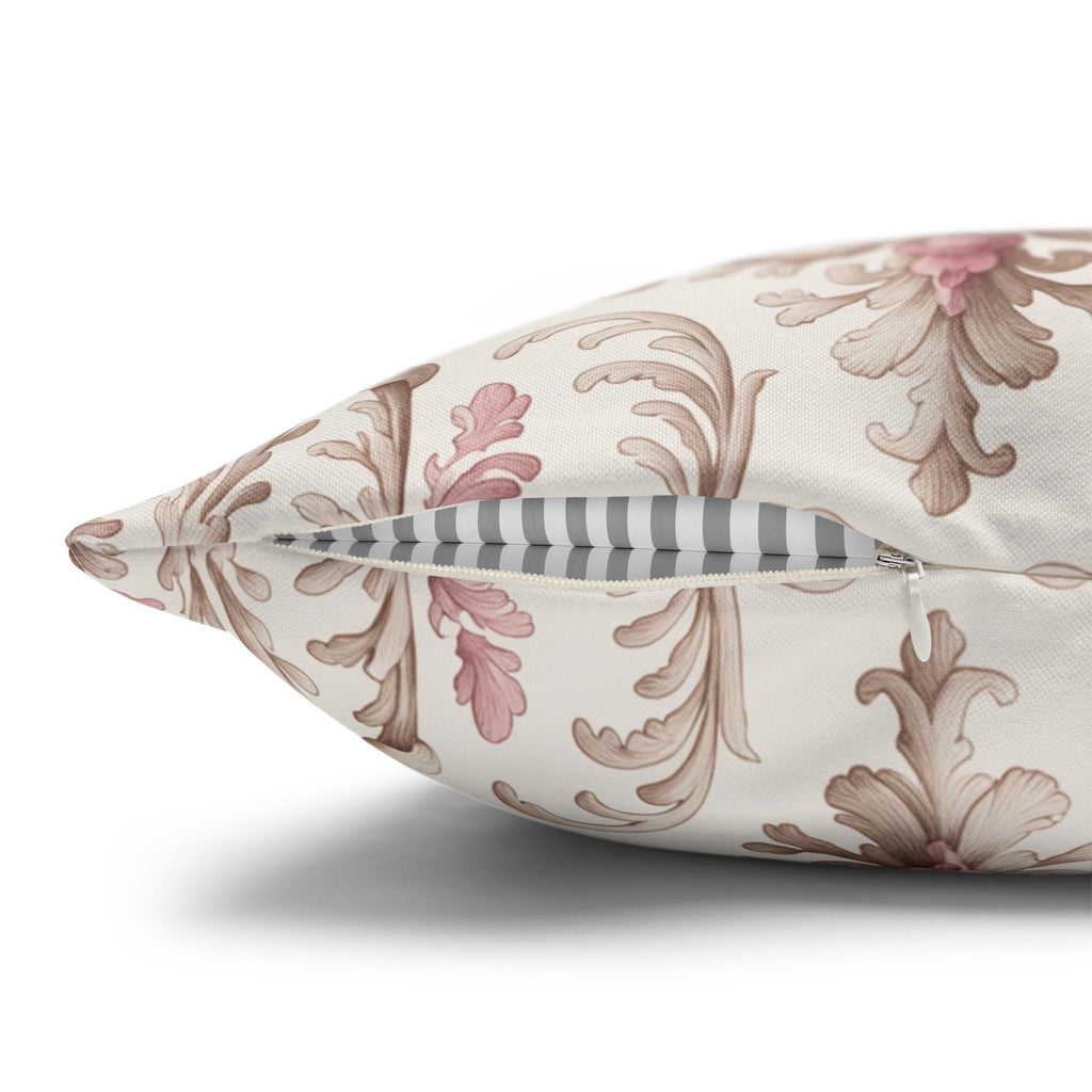 Elegant Floral Poly Canvas Pillowcase - Stylish Home Decor