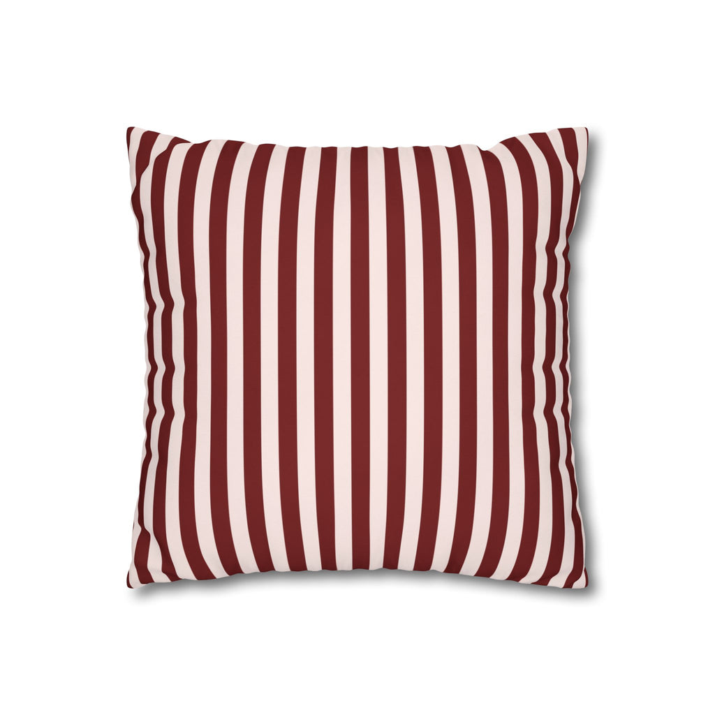 Striped Poly Canvas Pillowcase - Cozy Home Decor
