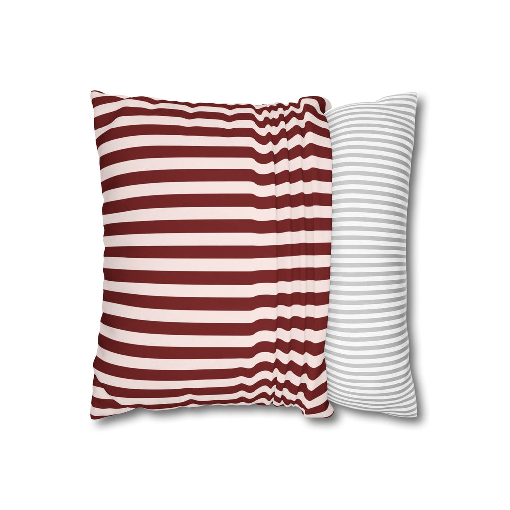 Striped Poly Canvas Pillowcase - Cozy Home Decor