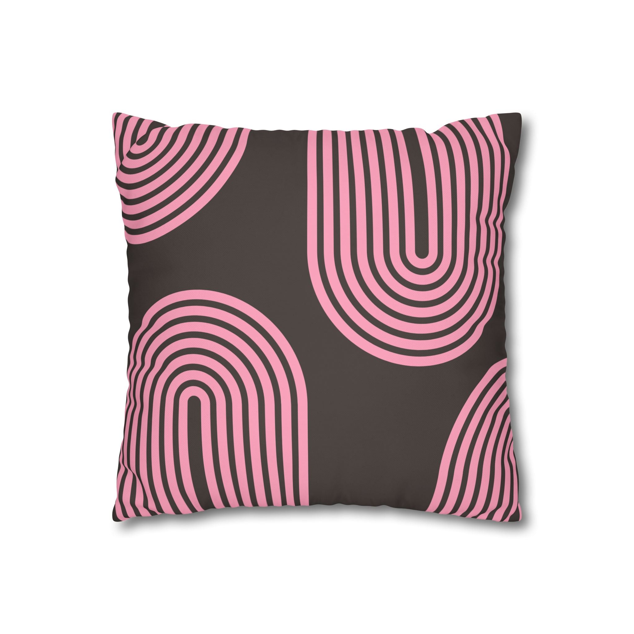 Modern Retro Pink Line Pillowcase