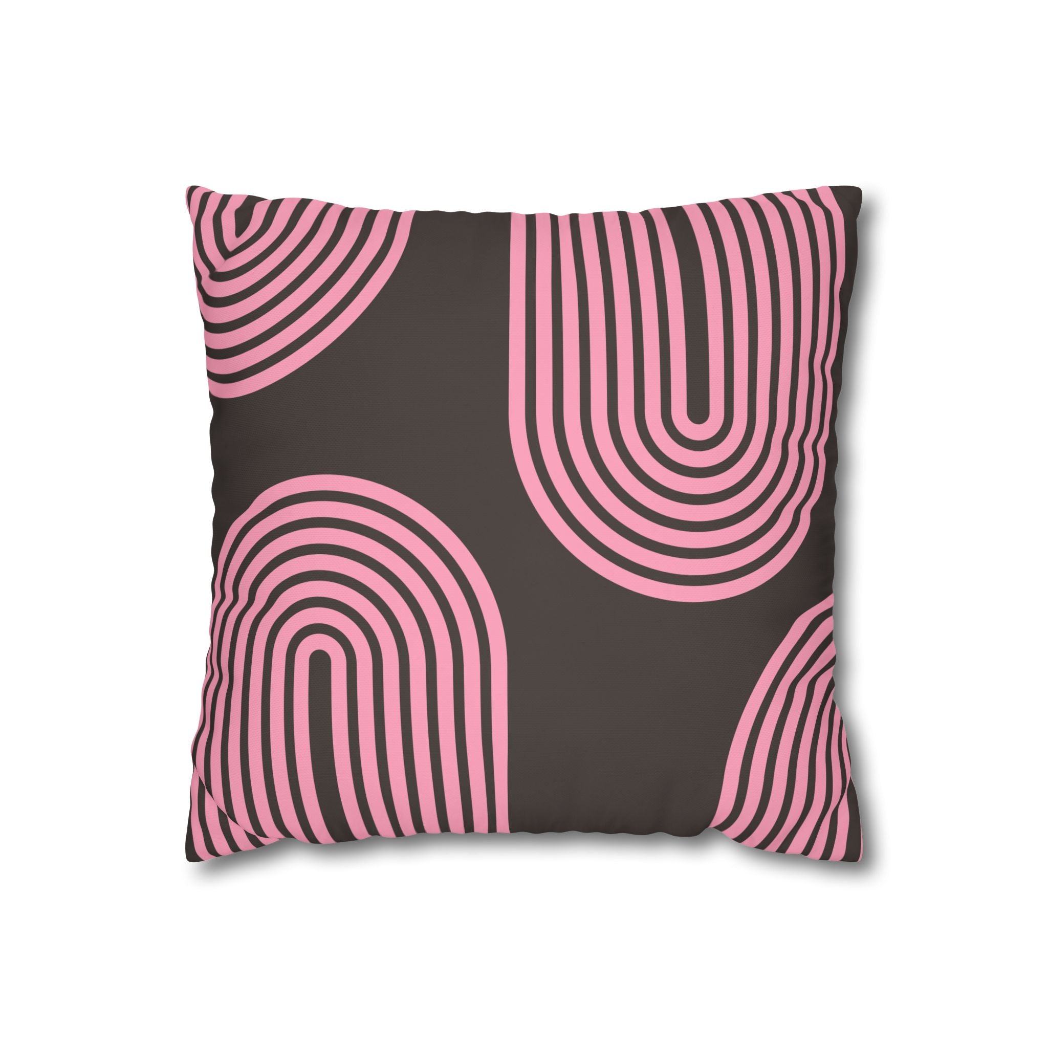 Modern Retro Pink Line Pillowcase