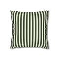 Striped Decorative Pillowcase - Modern Green & White Accent - Printify Home Decor (Image 1)