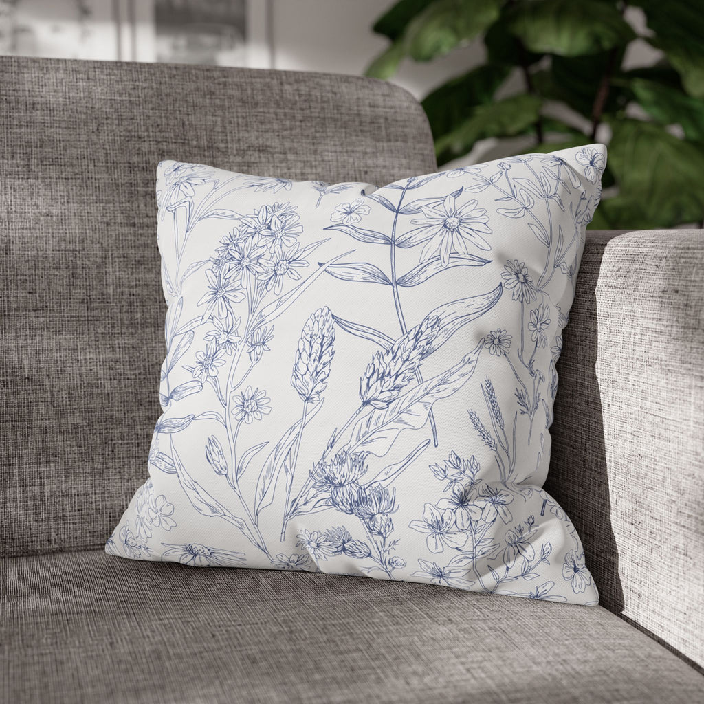 Botanical Floral Square Pillowcase - Cozy Home Decor