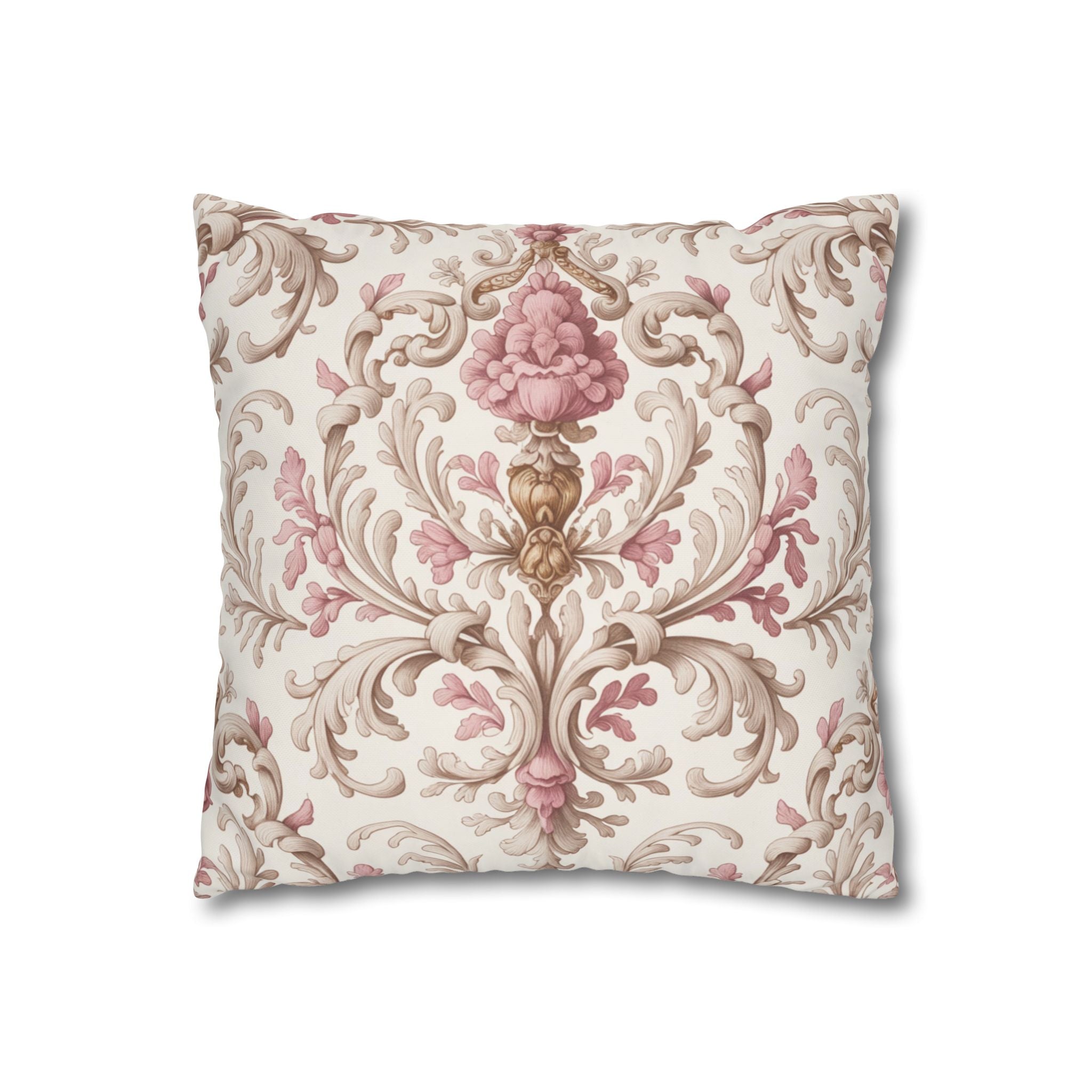 Elegant Floral Poly Canvas Pillowcase - Stylish Home Decor