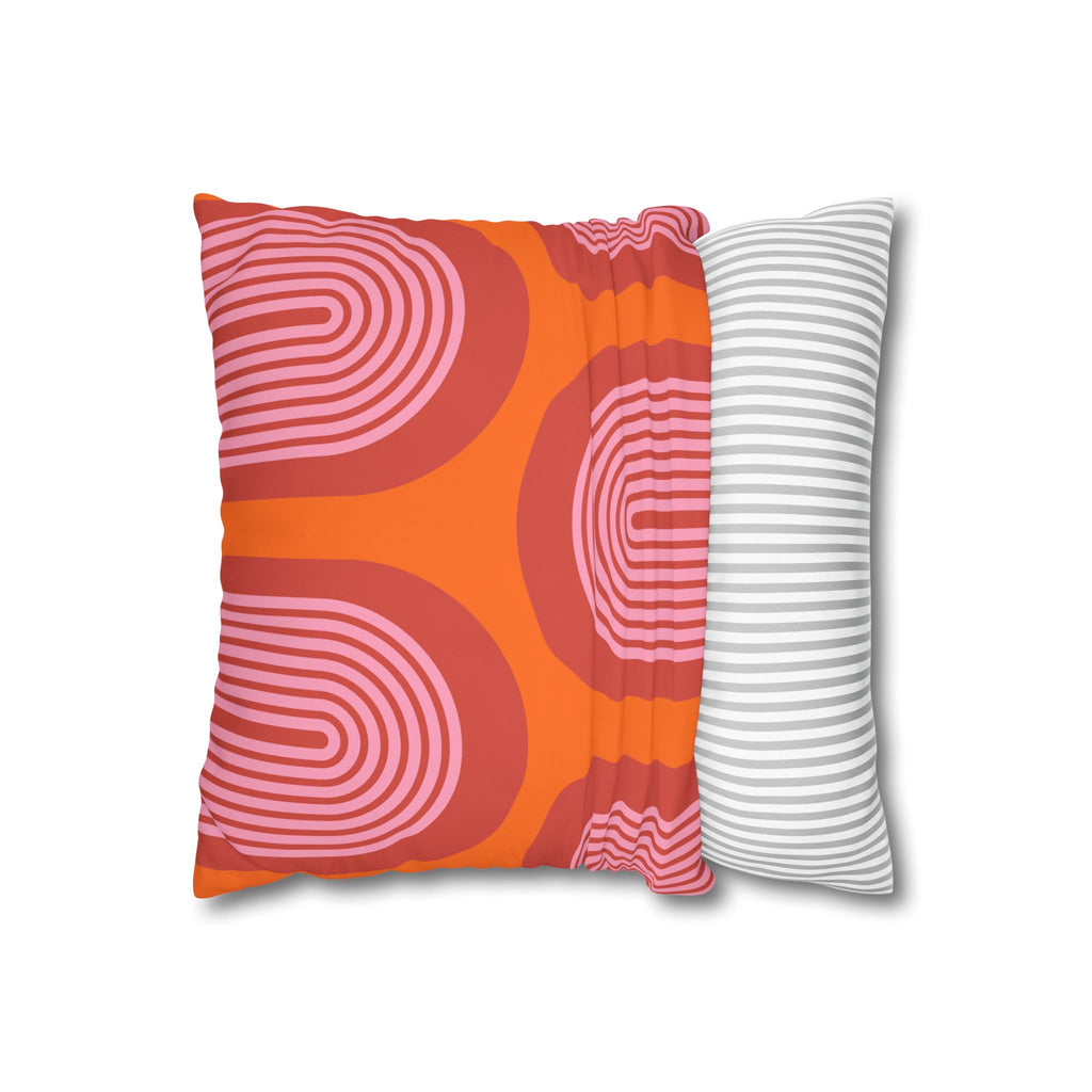 Retro Rainbow Pattern Pillowcase
