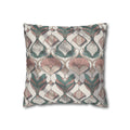 Art Nouveau Floral Pillowcase — Square Decorative Throw Pillow Cover - Printify Home Decor (Image 1)