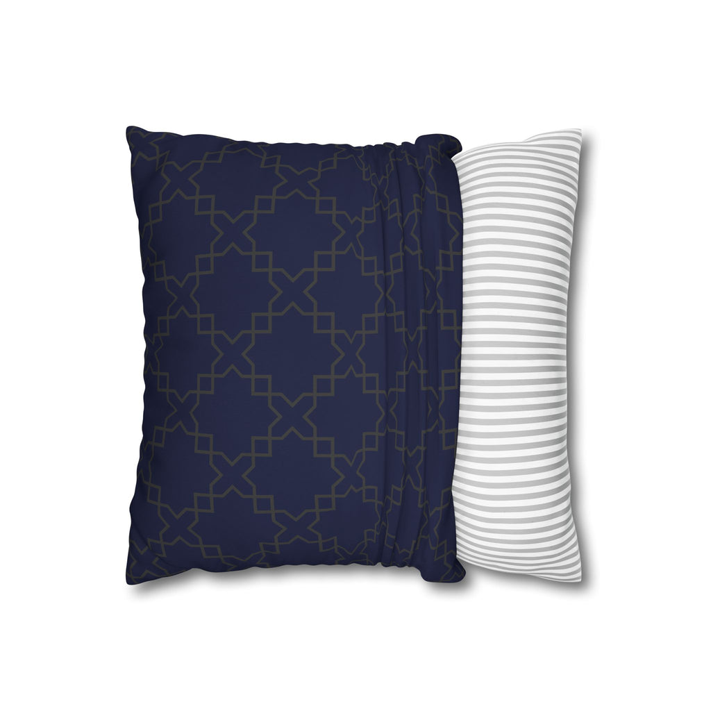 Elegant Geometric Poly Canvas Pillowcase for Home Decor