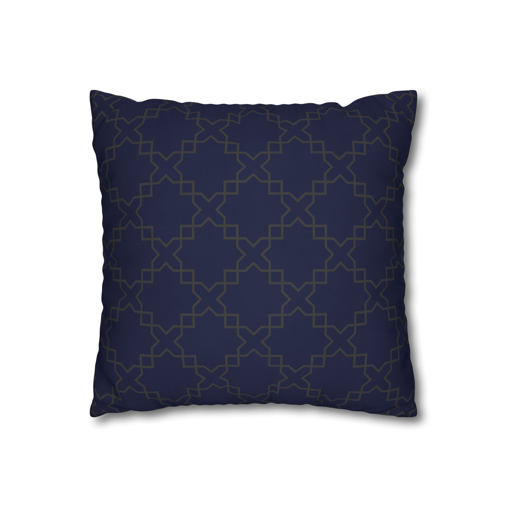Elegant Geometric Poly Canvas Pillowcase for Home Decor