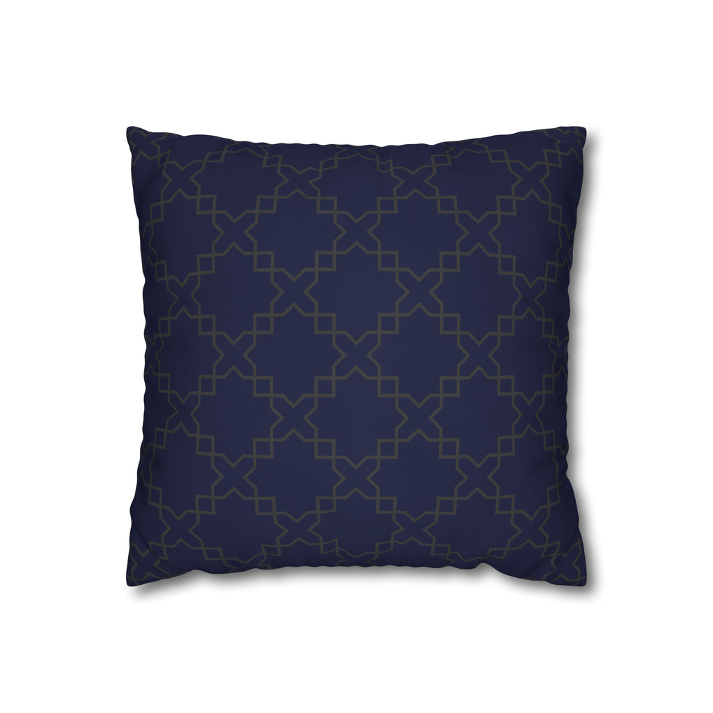 Elegant Geometric Poly Canvas Pillowcase for Home Decor