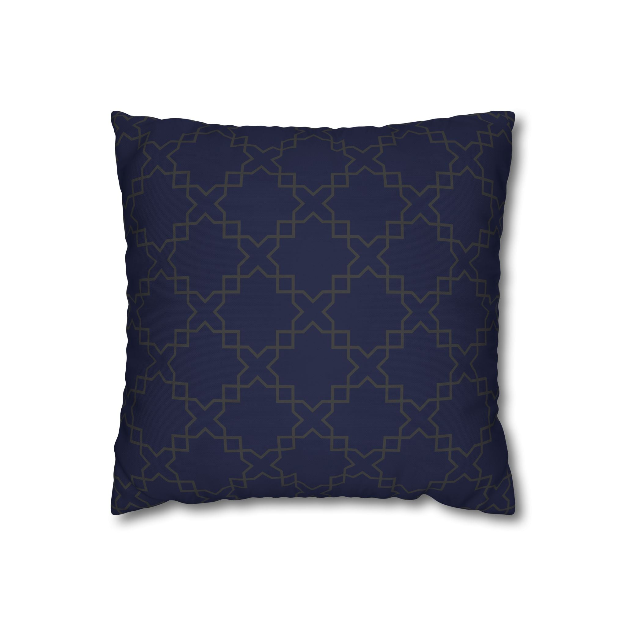Elegant Geometric Poly Canvas Pillowcase for Home Decor