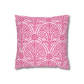 Pink Floral Decorative Pillowcase - Printify Home Decor (Image 1)
