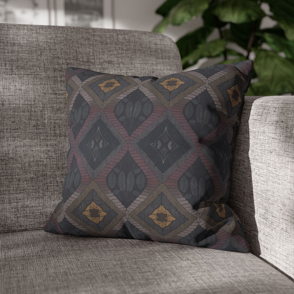 Bohemian Geo Diamond Decorative Pillow Cover