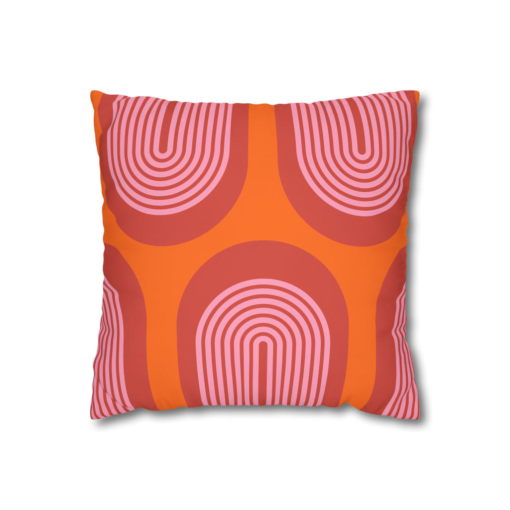 Retro Rainbow Pattern Pillowcase