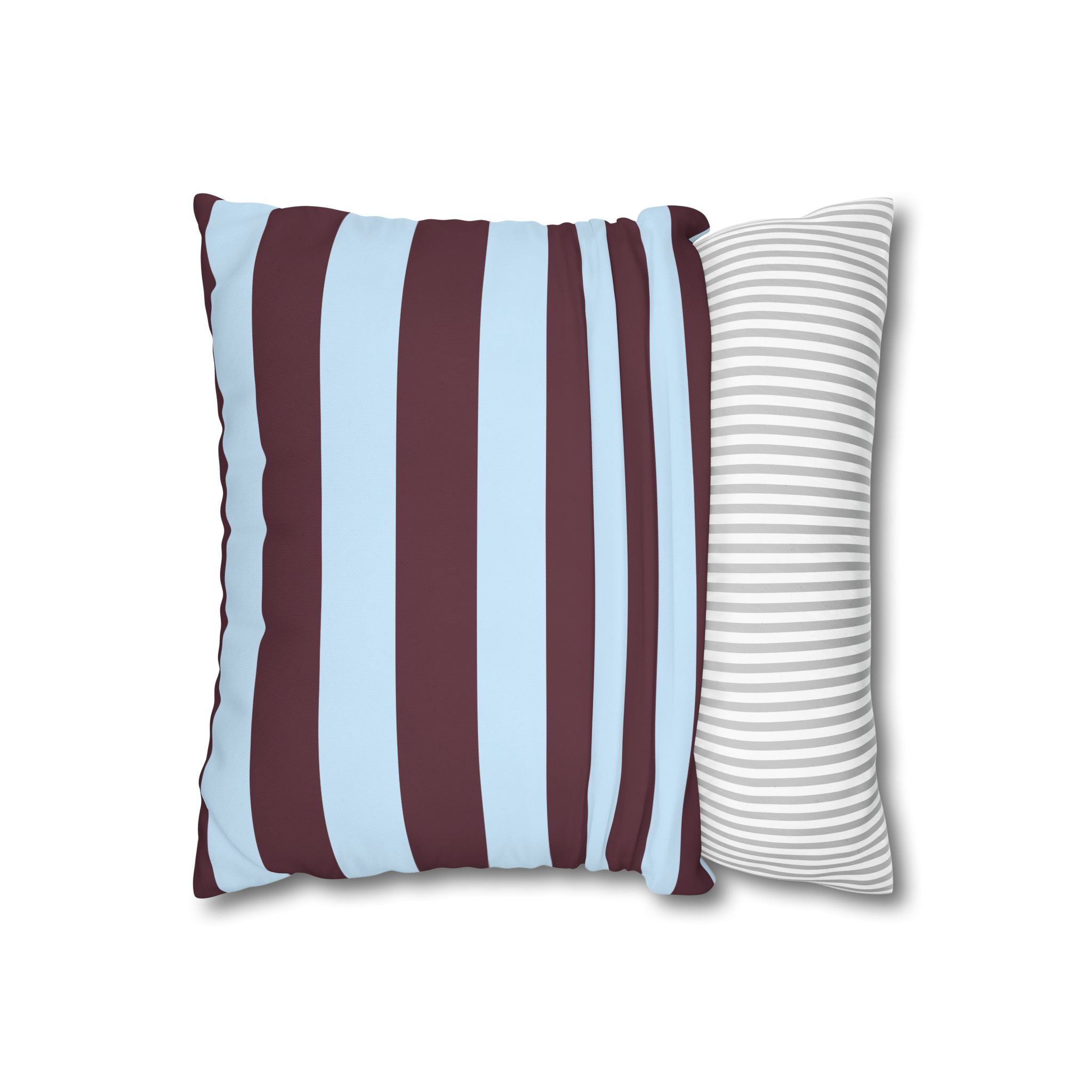 Modern Striped Square Pillowcase - Cozy Home Decor