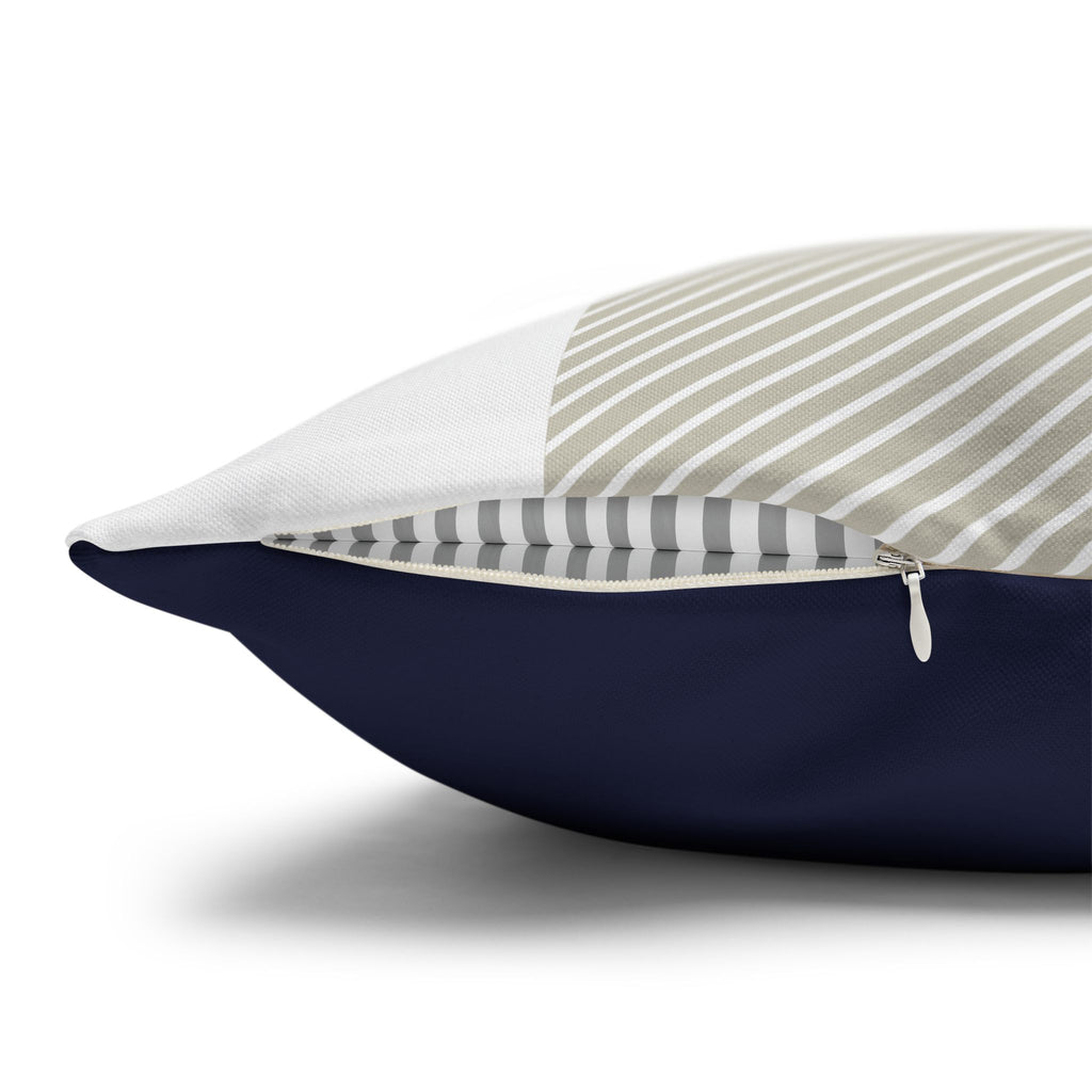 Modern Geometric Square Poly Canvas Pillowcase