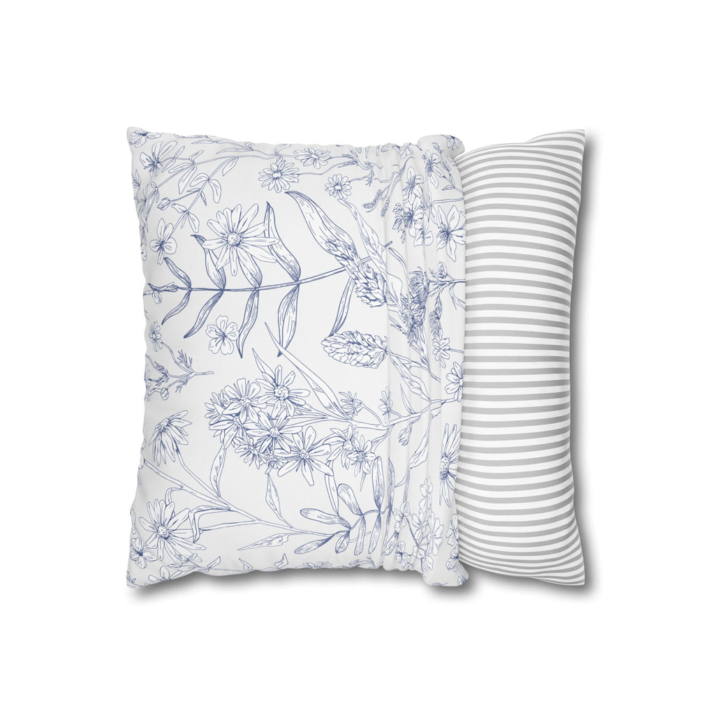 Botanical Floral Square Pillowcase - Cozy Home Decor