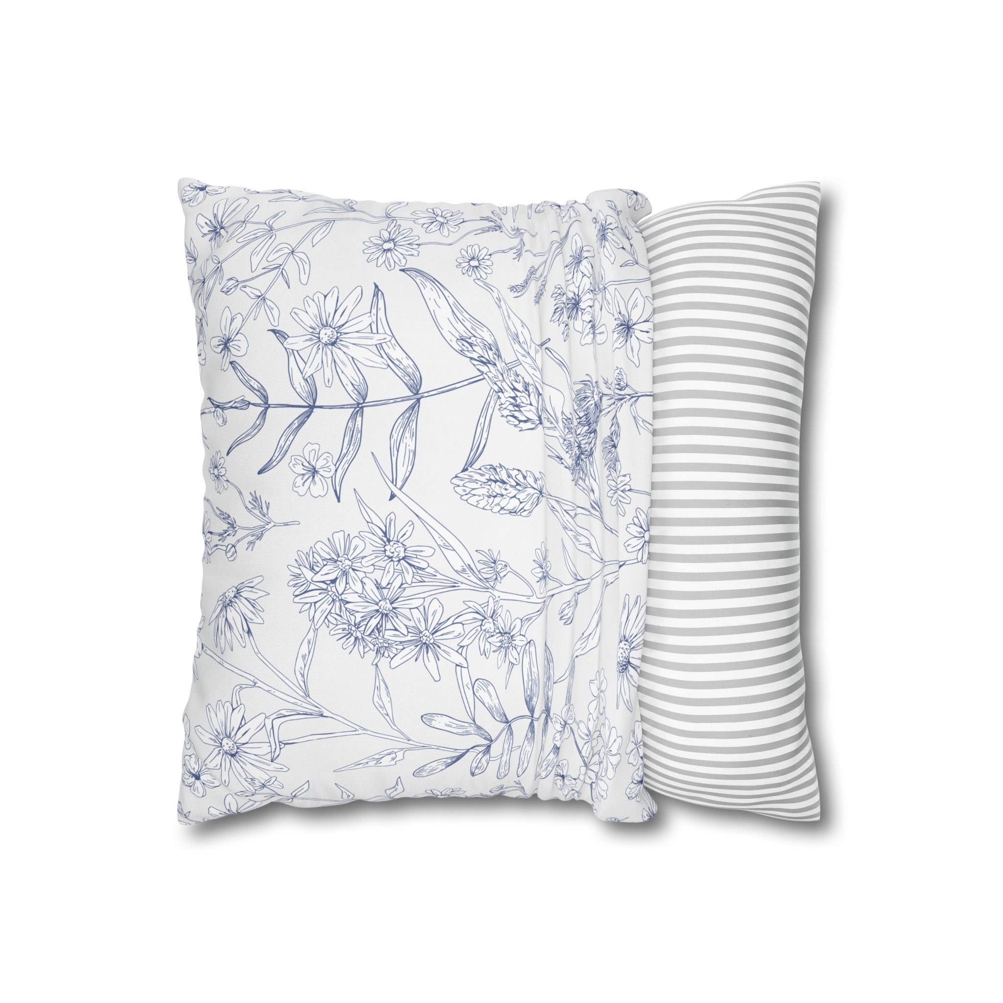 Botanical Floral Square Pillowcase - Cozy Home Decor