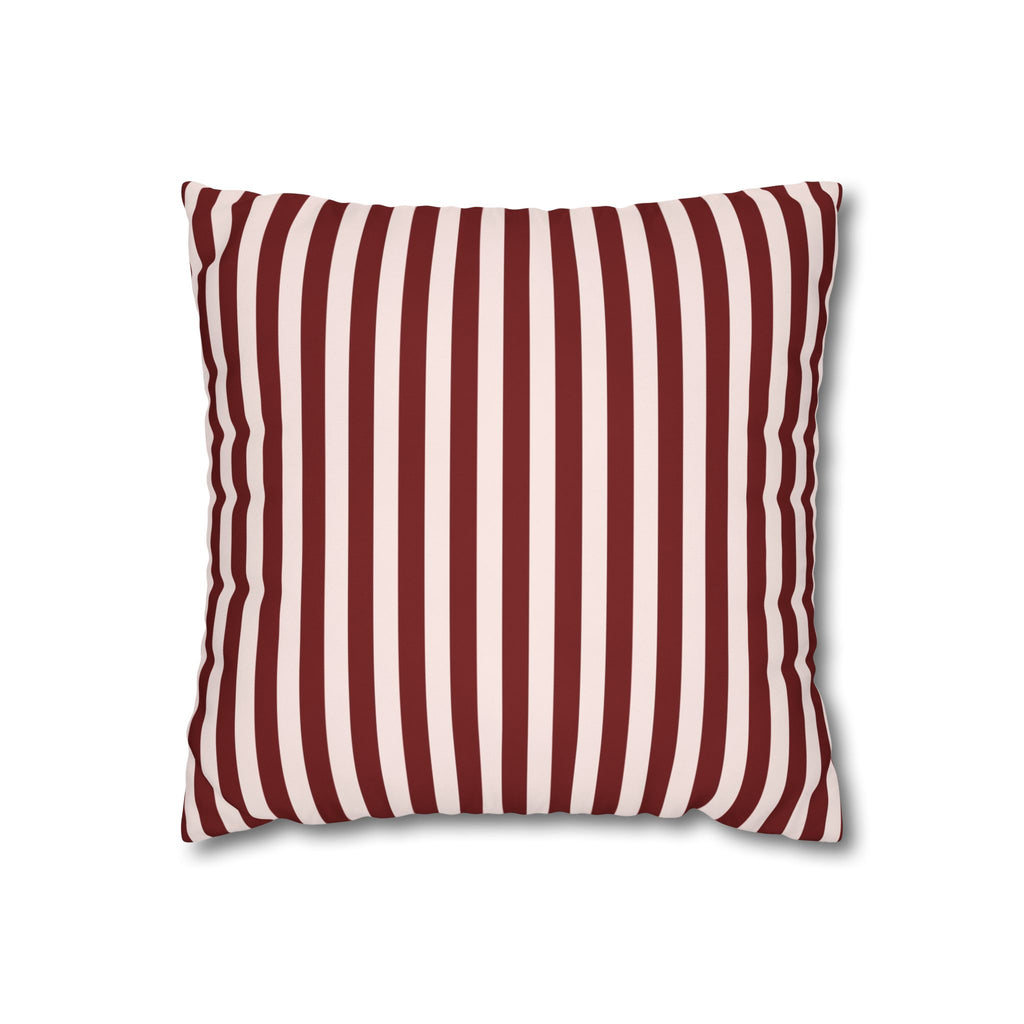 Striped Poly Canvas Pillowcase - Cozy Home Decor