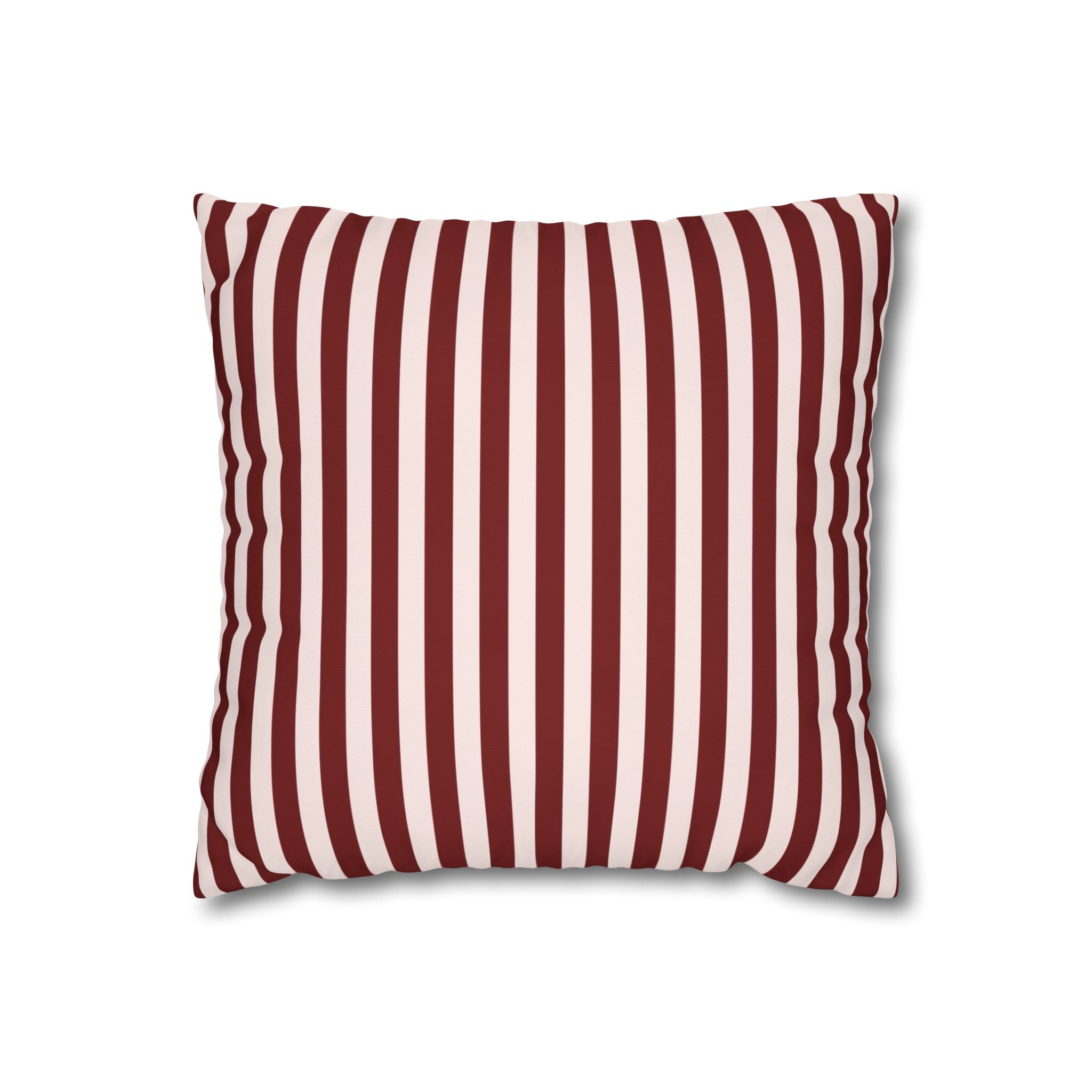 Striped Poly Canvas Pillowcase - Cozy Home Decor