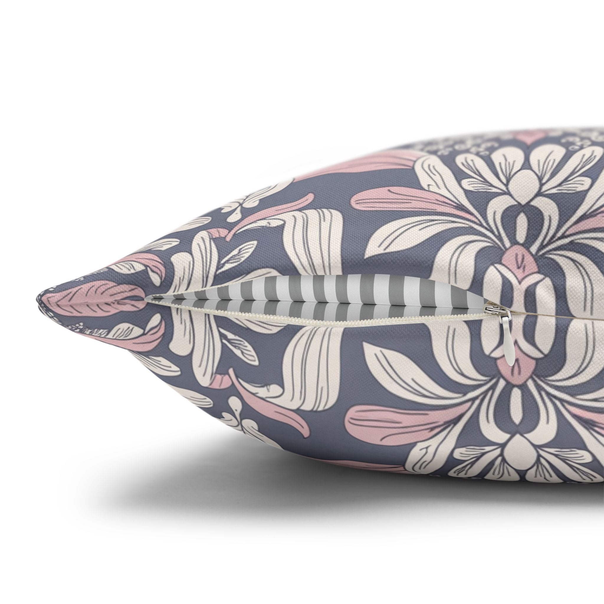 Elegant Floral Square Pillowcase - Cozy Home Décor