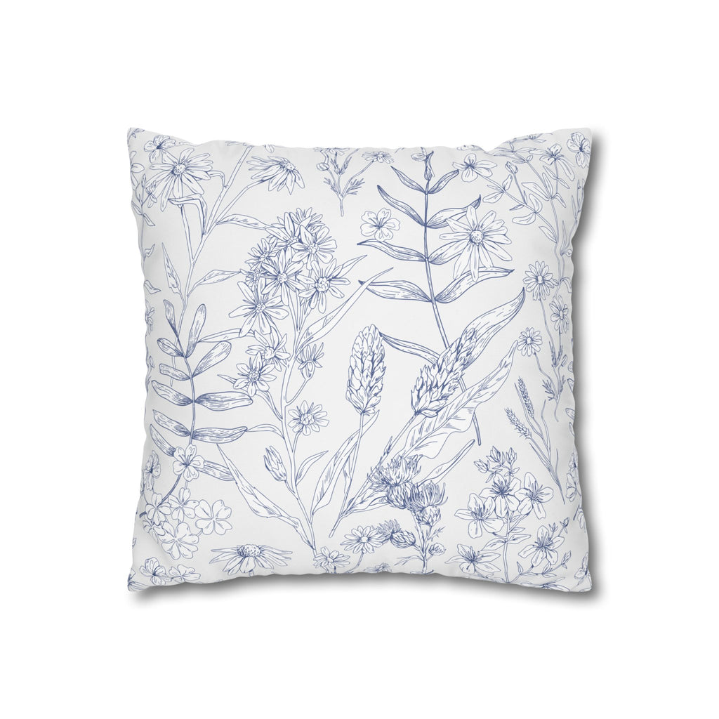 Botanical Floral Square Pillowcase - Cozy Home Decor