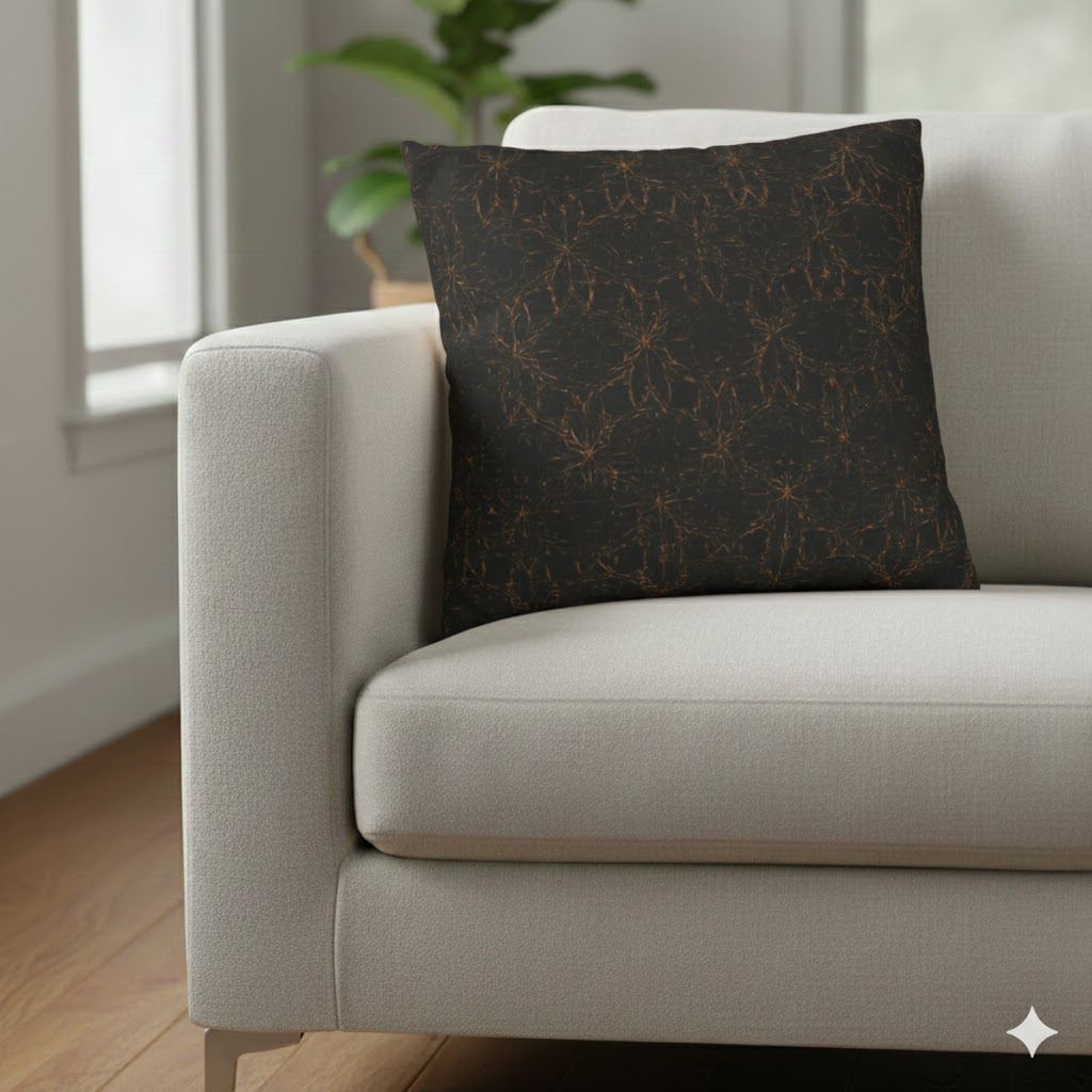 Elegant Dark Pattern Pillowcase for Cozy Decor