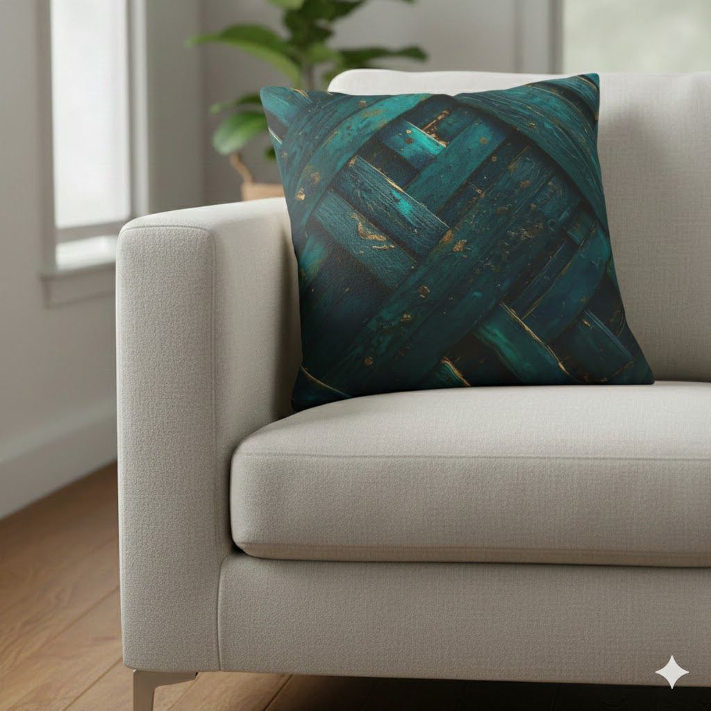 Artisan Textured Square Pillowcase - Cozy Home Decor